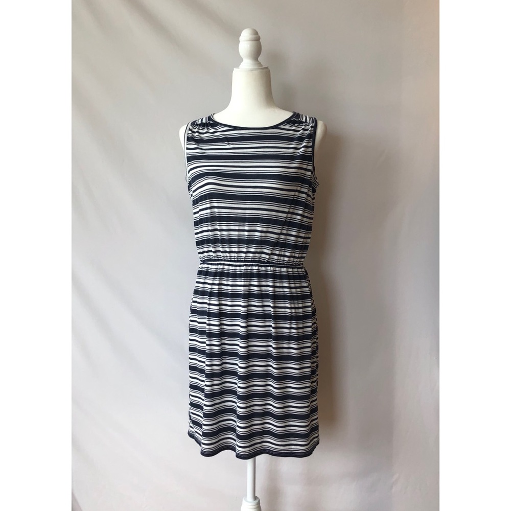 LOFT Striped Jersey Sundress